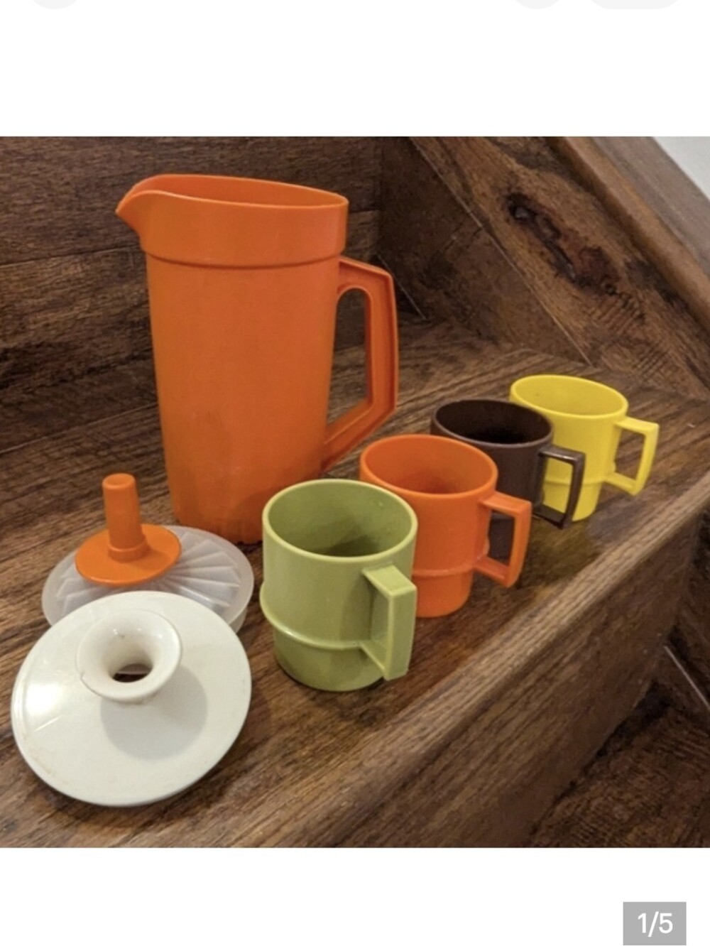 Vintage Tupperware Toy Mugs and  3 piece jug